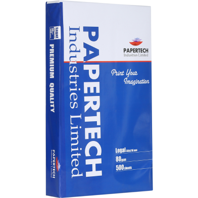 Papertech Legal Offset Paper 80 GSM - 500 Sheets - Gulshan Enterprise